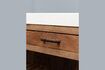 Miniatura Isla de cocina de madera oscura Blanco 10