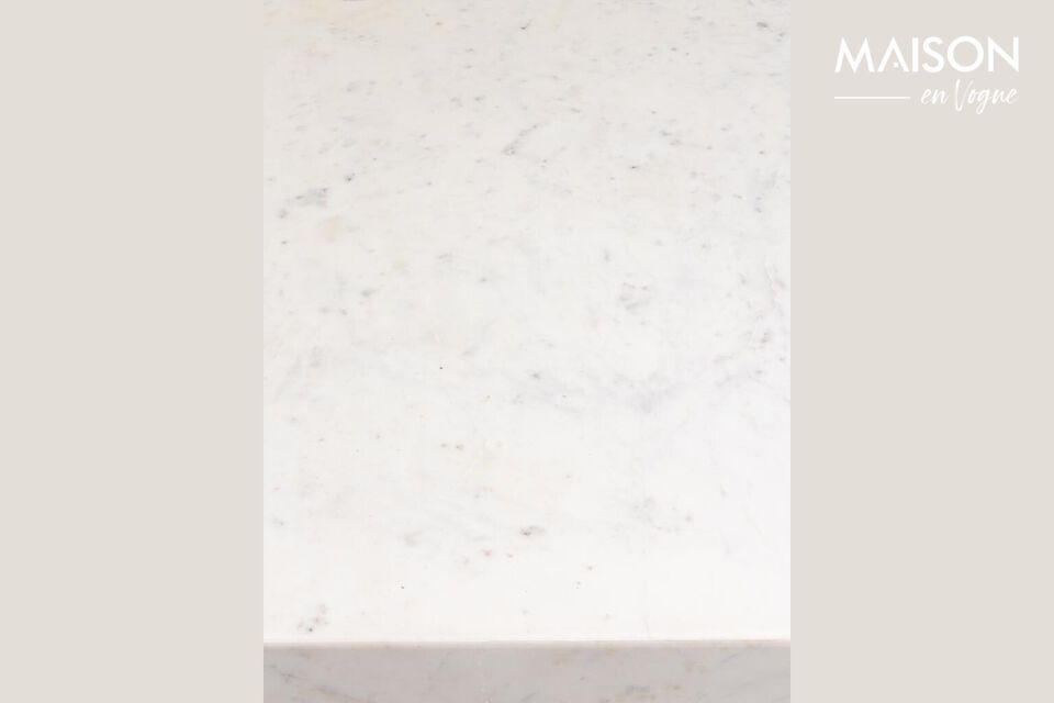 Isla de cocina de madera oscura Blanco - 10