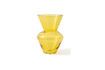 Miniatura Jarrón de cristal amarillo Fat Neck 3