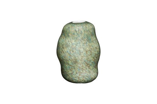 Jarrón de cristal verde Miro
