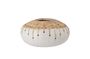Miniatura Jarrón decorativo de cerámica blanca Kang Clipped