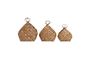 Miniatura Juego de 3 cestas de pino beige Conical Clipped