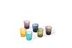 Miniatura Juego de 6 vasos multicolores con diseño redondo Cuttings 1
