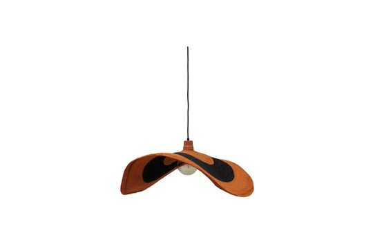 Lámpara colgante de fibra natural naranja Uluwatu