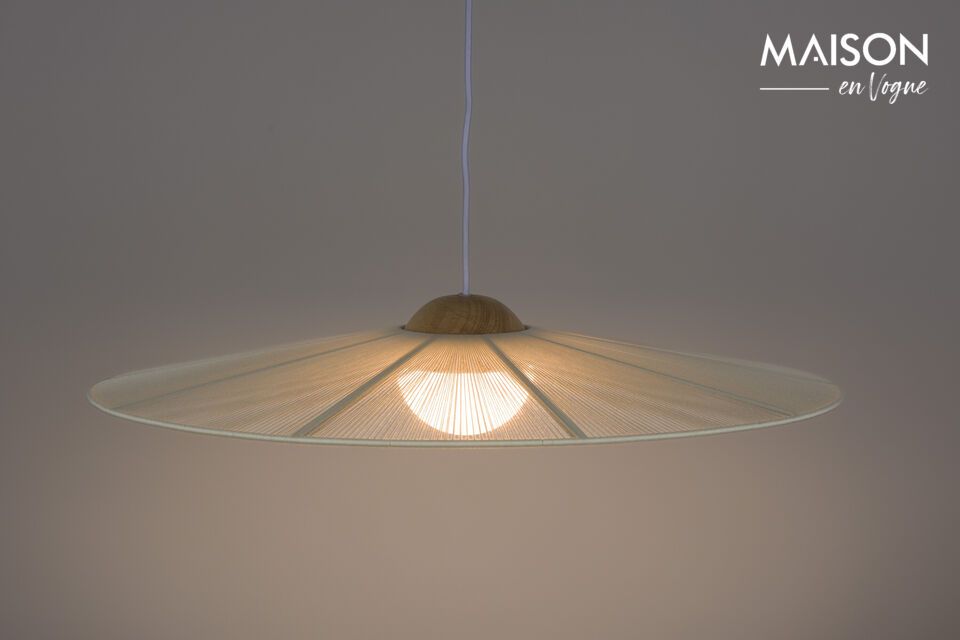 Lámpara colgante de hierro beige Belle Pendant Zuiver