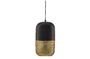 Miniatura Lámpara colgante de metal negro y dorado Tirsa Clipped