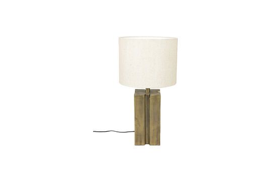 Lámpara cuadrada de aluminio dorado Rico Clipped