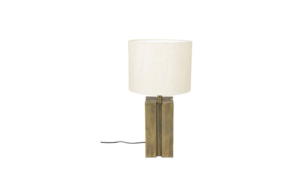 Lámpara cuadrada de aluminio dorado Rico - 7
