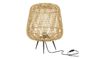 Miniatura Lámpara de bambú beige Moza Clipped