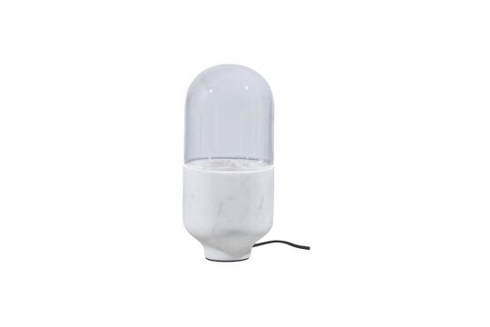 Lámpara de mármol blanco Asel Clipped