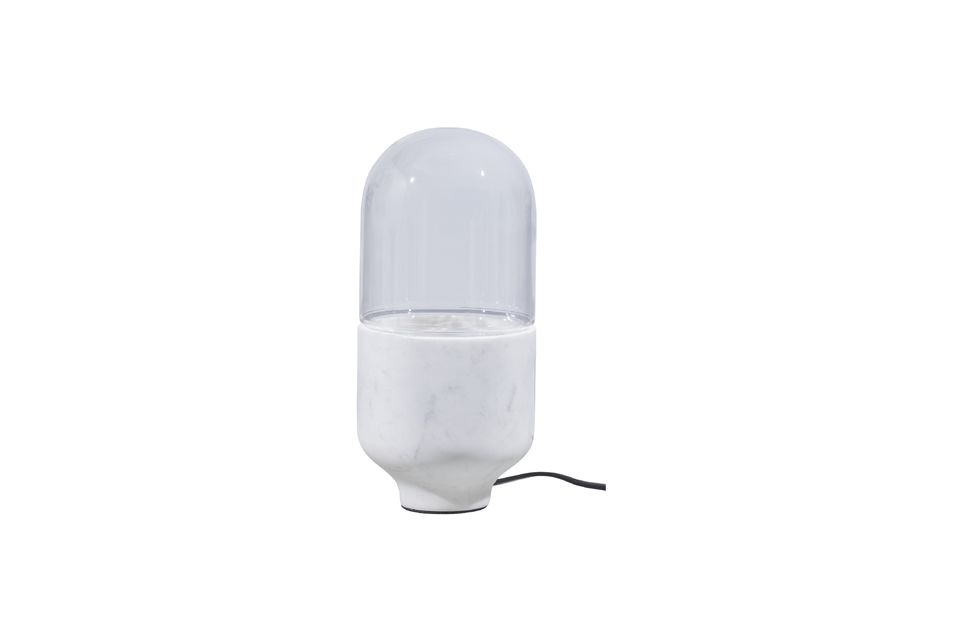 Lámpara de mármol blanco Asel Woood