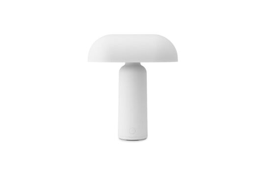lámpara de mesa acrílica blanca Porta Clipped
