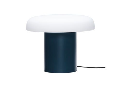 Lámpara de mesa de cristal azul oscuro Ateliers