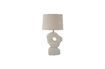 Miniatura Lámpara de mesa de gres blanco Cathy 1
