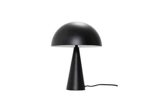 Lámpara de mesa de hierro negro Mush Clipped