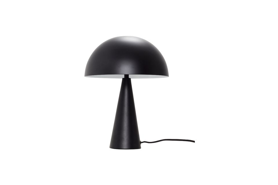 Lámpara de mesa de hierro negro Mush Hübsch
