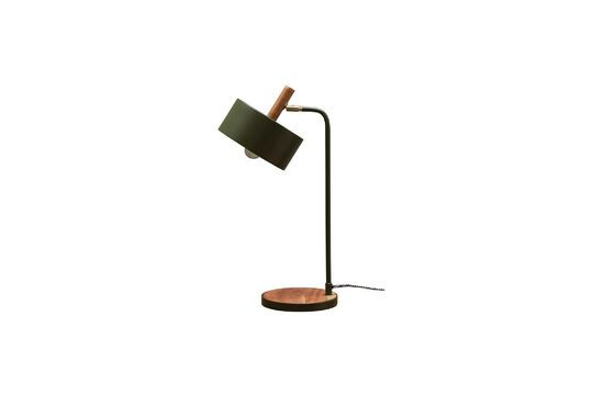 Lámpara de mesa de metal verde oliva