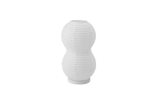 Lámpara de mesa de papel blanco Twist Puff