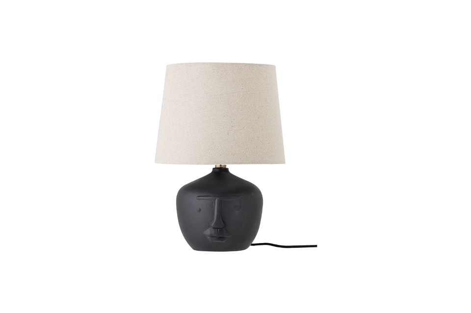 Lámpara de mesa de terracota negra Matheo Bloomingville