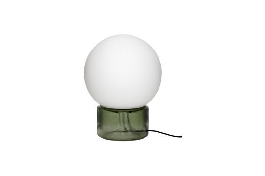 Lámpara de mesa de vidrio verde Sphere