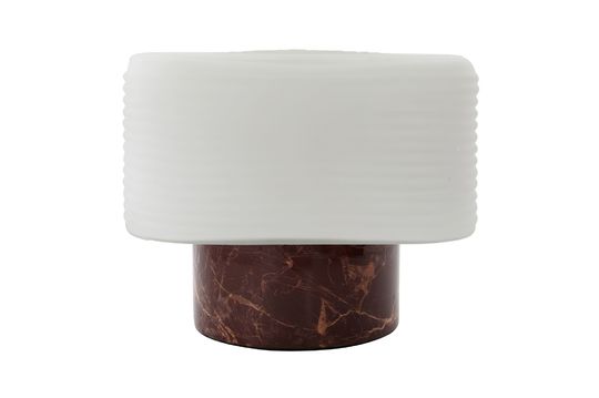 Lámpara de mesa en mármol marrón Neat