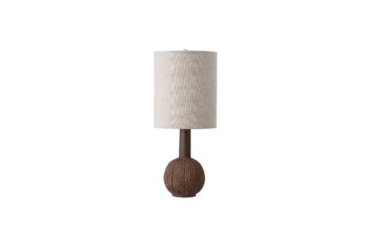 Lámpara de mesa Hombourg de terracota marrón Clipped