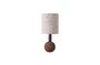 Miniatura Lámpara de mesa Hombourg de terracota marrón Clipped