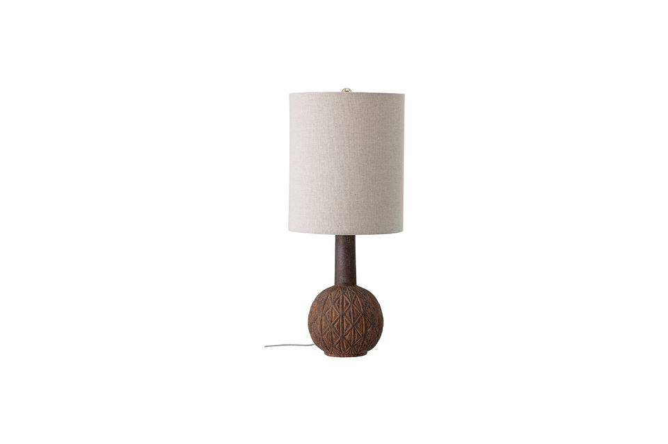 Lámpara de mesa Hombourg de terracota marrón Bloomingville
