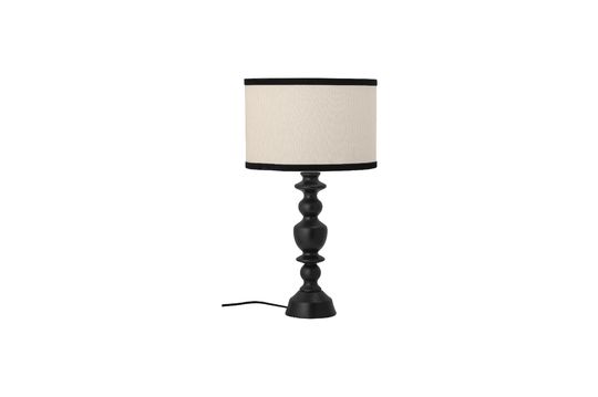 Lámpara de mesa negra Sela