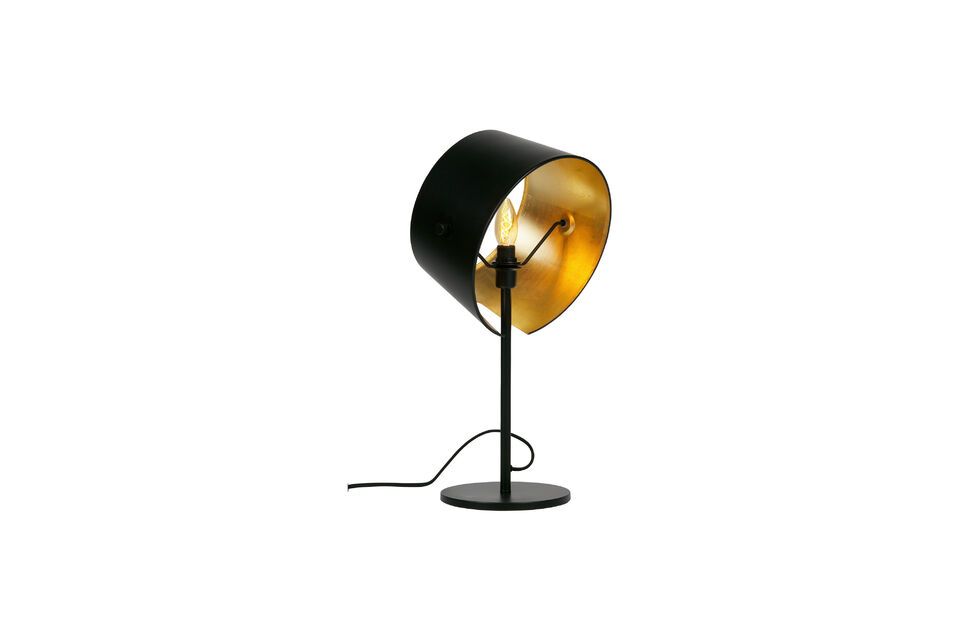 Lámpara de mesa Pien de metal negro - 6