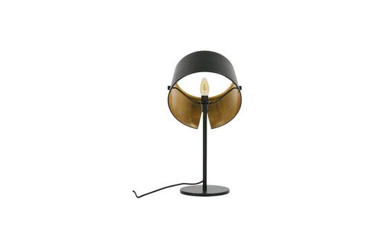 Lámpara de mesa Pien de metal negro Clipped