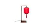 Miniatura Lámpara de mesa Suoni rojo Clipped
