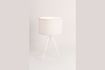 Miniatura Lámpara de mesa trípode blanca 7