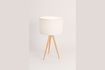Miniatura Lámpara de mesa Trípode madera blanca 6