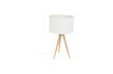 Miniatura Lámpara de mesa Trípode madera blanca 7