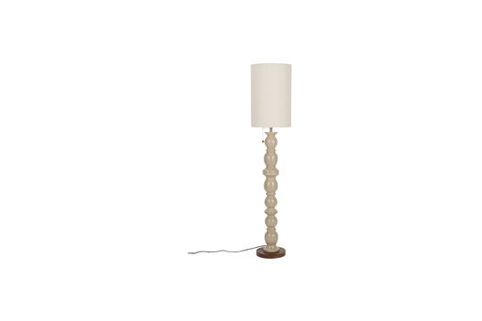 Lámpara de pie de cerámica beige Brew Clipped