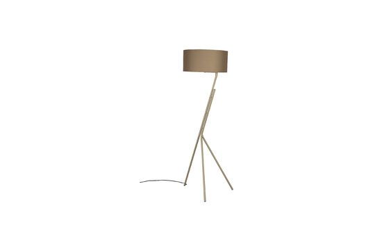 Lámpara de pie de hierro beige Murphy Clipped