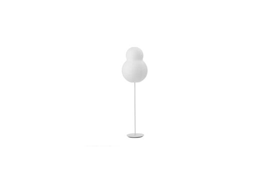 Lámpara de pie de papel blanco Bubble Puff Clipped