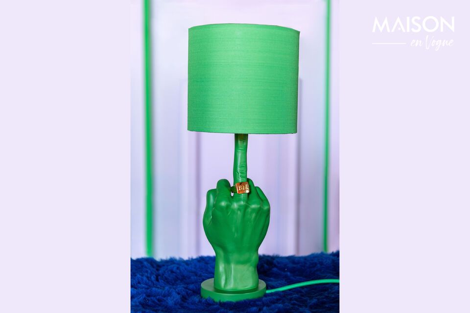 Lámpara de resina verde What If Bold Monkey