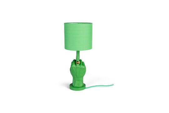 Lámpara de resina verde What If Clipped