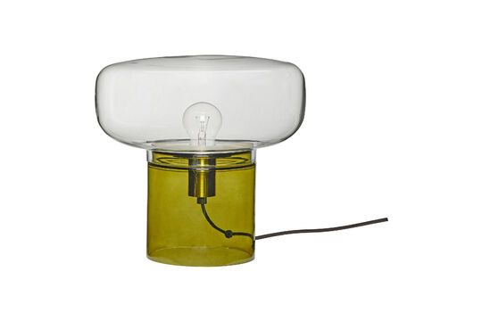 Lámpara de sobremesa Crave de cristal caqui
