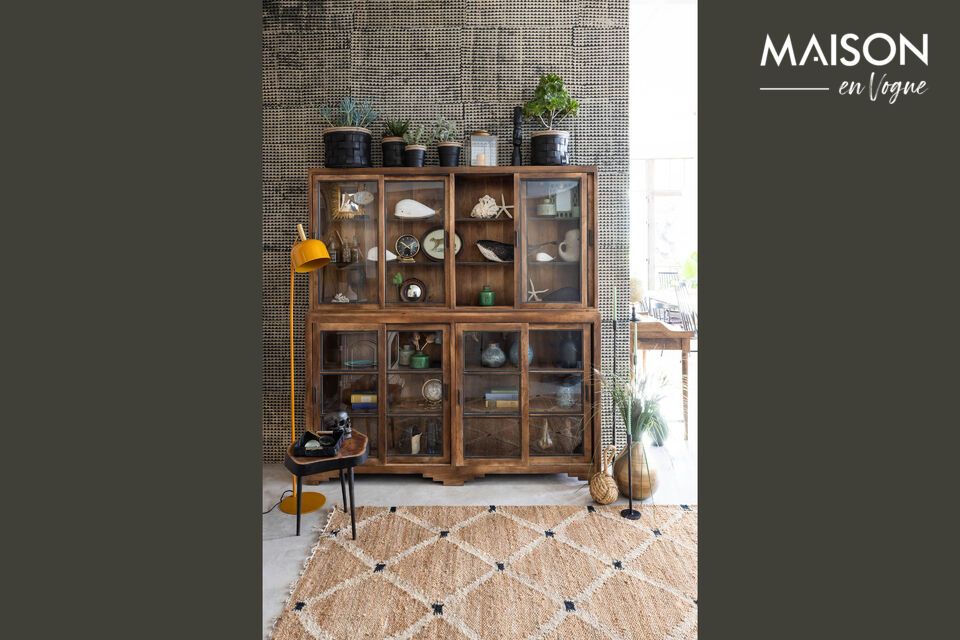 Elegancia y durabilidad con nuestra librería de madera de mango.