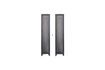 Miniatura Lote de 2 armarios de 1 puerta de metal negro Cas 1