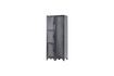 Miniatura Lote de 2 armarios de metal negro de 4 puertas Cas 3