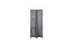 Miniatura Lote de 2 armarios de metal negro de 4 puertas Cas 4