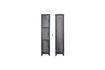 Miniatura Lote de 2 armarios de metal negro de 4 puertas Cas 1