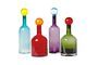 Miniatura Lote de 4 botellas de vidrio multicolor Bubbles Clipped