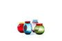 Miniatura Lote de 4 tarros de cristal multicolor hinchados Clipped