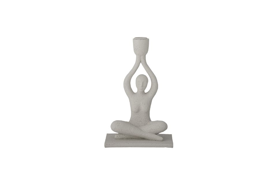 Lucie candelabro blanco Bloomingville