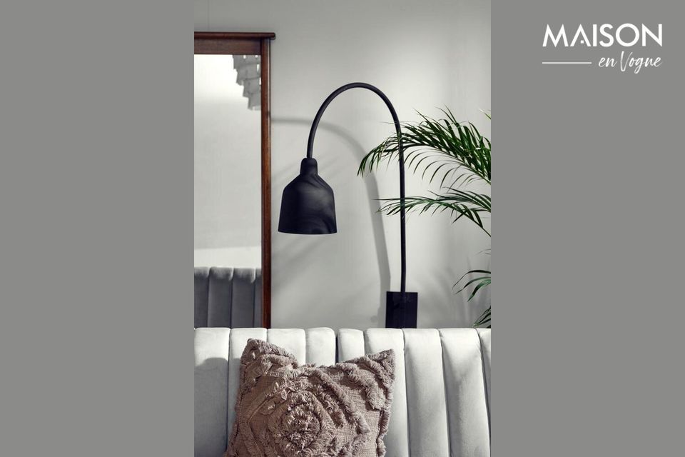 Luz de pared City H 116 cm negro mate Nordal